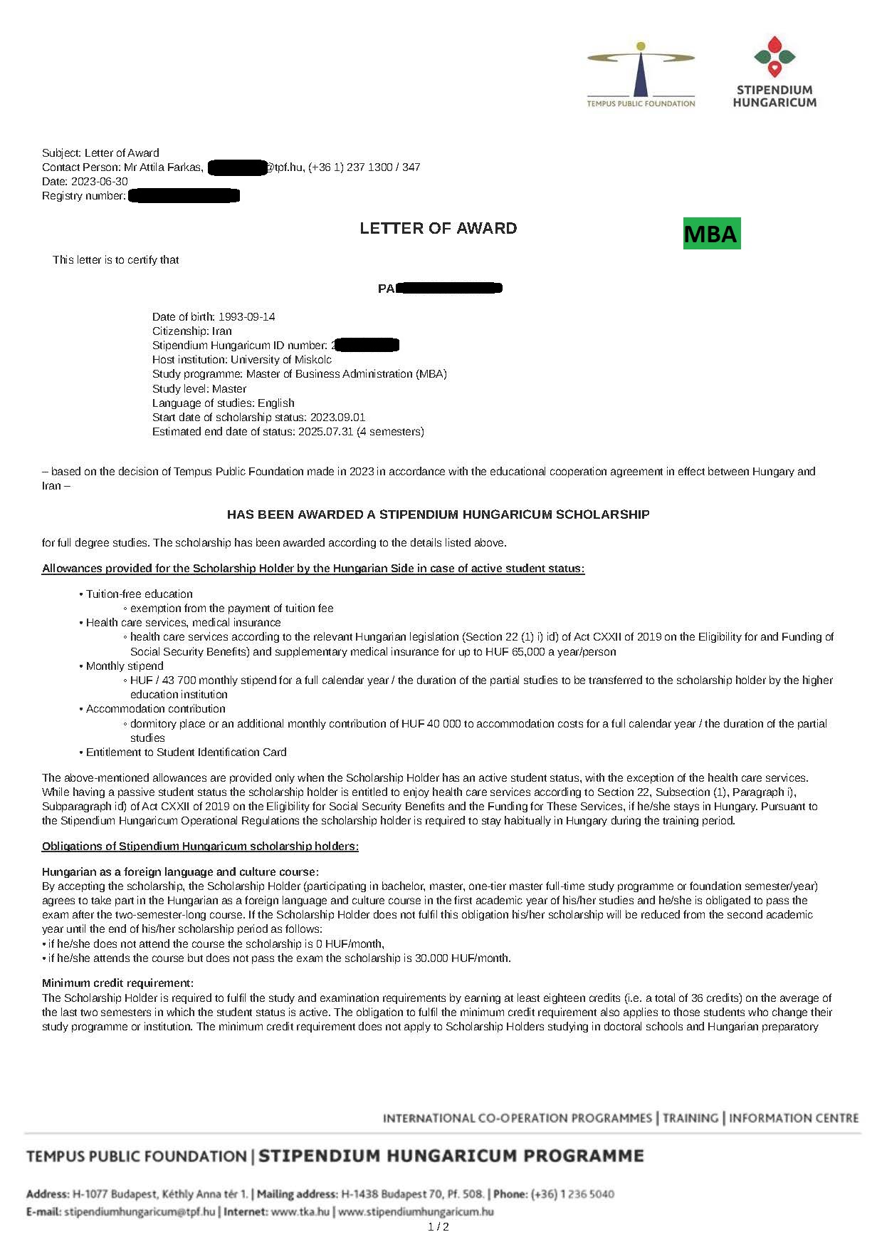 بورسیه ارشد - مجارستان